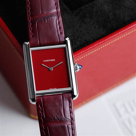 tank louis cartier red|cartier tank louis women's.